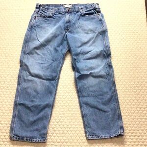 Carhartt Men’s 38x29 Jeans Blue Denim Relaxed Straight Fit B213 LVN